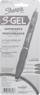 Sharpie White S-gel Fashion Pen Black - 4 Count - Image 4