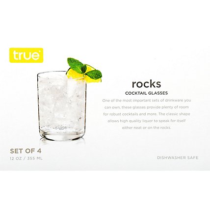 Rocks Glasses Set Of 4 By True - 1 EA - Image 4