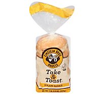 Plain Take & Toast Bagels - 12 CT