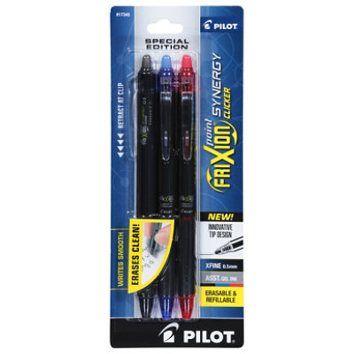 Pilot FriXion® Ballpoint Pen with Synergy Tip, 0.5mm, Assorted