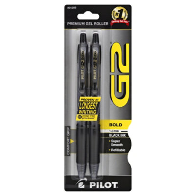 G2 Premium Gel Roller Black Bold 2-pk - 2 CT - Image 3
