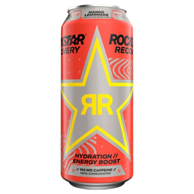 Rockstar Recovery Energy Drink Mango Lemonade 16 Fl Oz Can - 16 FZ - Image 1