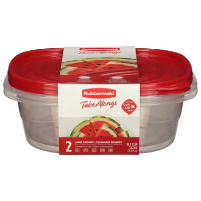 Rubbermaid TakeAlongs Food Storage Containers, 40 Piece Set, Ruby Red