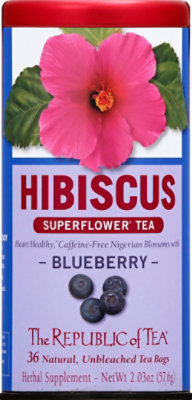 Republic Of Tea Blueberry Hibiscus Tea - 36 Count - Image 2