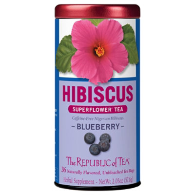 Republic Of Tea Blueberry Hibiscus Tea - 36 Count - Image 1