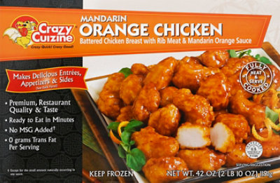 Crazy Cuizine Tender Battered Chicken Breast Meat & Mandarin Orange Sauce - 42 OZ - Image 2