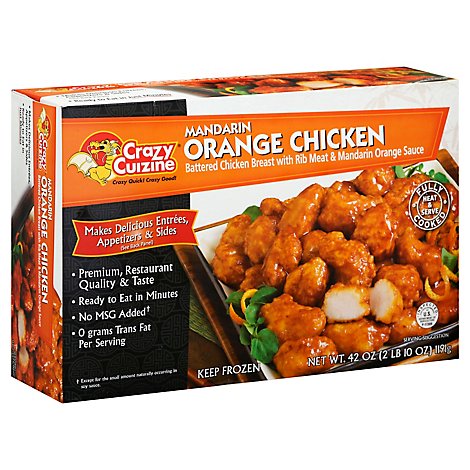 Crazy Cuizine Tender Battered Chicken Breast Meat & Mandarin Orange Sauce - 42 OZ