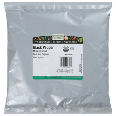 Frontier Co-op Organic Medium Grind Pepper Bulk - 1 Lb - Image 2