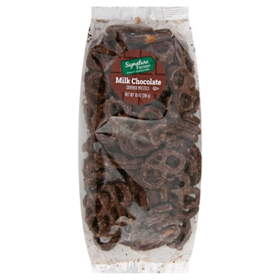 Signature Farms Milk Chocolate Pretzels - 10 Oz