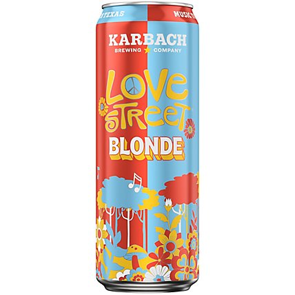 Karbach Brewing Co. Love Street Blonde Beer In Can - 25 Fl. Oz. - Image 1