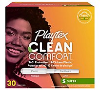 Playtex Clean Comfort Super Tampons - 30 CT