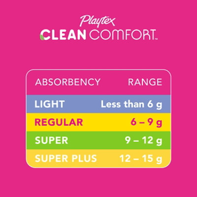 Playtex Clean Comfort Regular Tampons - 30 CT - Image 5