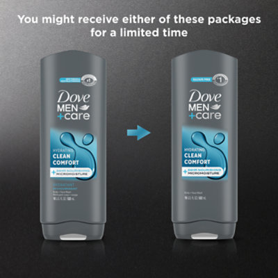 Dove Men Plus Care Body Wash Clean Comfort - 18 FZ - Image 4