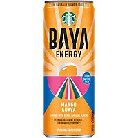 Starbucks Baya Sparkling Energy Drink Mango Guava Can - 12 FZ - Image 2
