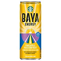 Starbucks Baya Sparkling Energy Drink Pineapple Passionfruit Can - 12 FZ - Image 1
