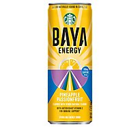 Starbucks Baya Sparkling Energy Drink Pineapple Passionfruit 12 Fl Oz Can - 12 FZ