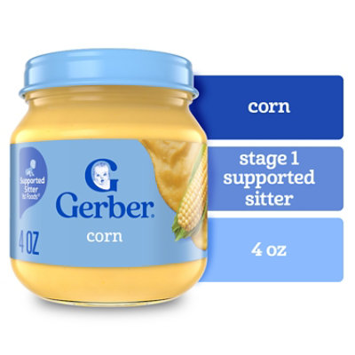 Gerber 1st Foods Natural Corn Baby Food Jar - 4 Oz - Image 1