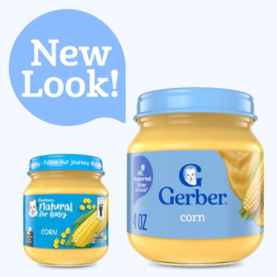 Gerber 1st Foods Natural Corn Baby Food Jar - 4 Oz - Image 3