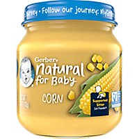 Gerber 1st Foods Natural For Baby Corn Puree Jar - 4 Oz - Image 1