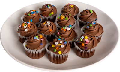 Chocolate Mini Cupcakes 12 Count - EA - Image 1