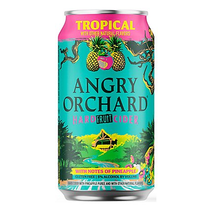 Angry Orchard Tropical Fruit Cider In Cans - 6-12 FZ - Image 2