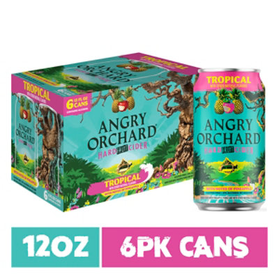 Angry Orchard Tropical Fruit Cider In Cans - 6-12 FZ