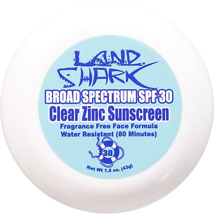 Land Shark Clear Zinc Spf 30 1.5 Oz - EA - Image 2