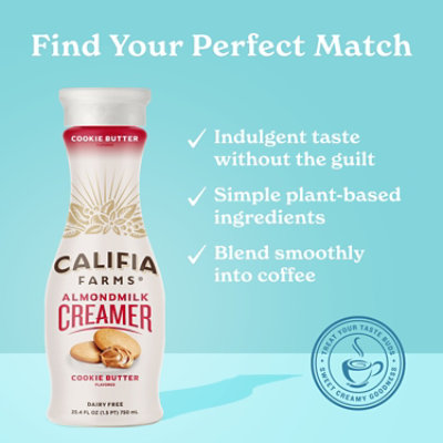 Califia Farms Cookie Butter Almond Milk Coffee Creamer - 25.4 Fl. Oz. - Image 3