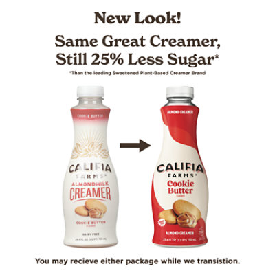 Califia Farms Cookie Butter Almond Milk Coffee Creamer - 25.4 Fl. Oz. - Image 2