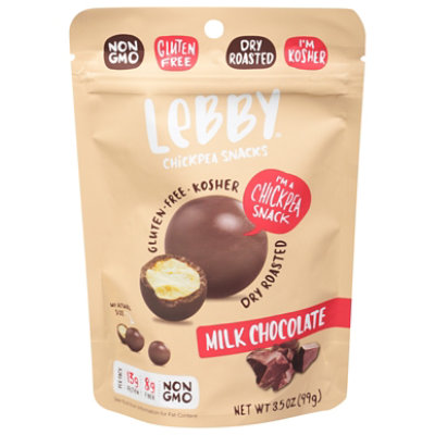 Lebby Snacks Chickpea Mlk Chocolate Covered - 3.5 OZ - Image 3