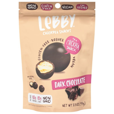 Lebby Snacks Chickpea Dark Chocolate Covered - 3.5 OZ - Image 3