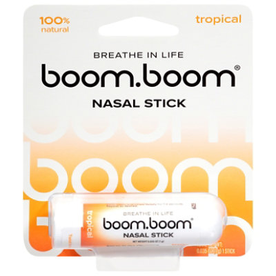 BoomBoom Naturals Inhaler Nasal Tropical 1 Pack - Each - Image 1