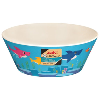 Zak  Baby Shark 6in Melamine Bamboo - 1 EA