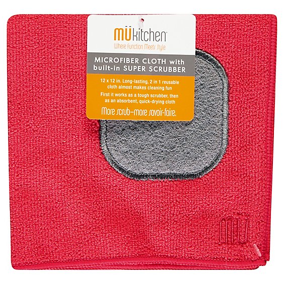 Mei E Cloth Microfiber 12x12 Red - EA