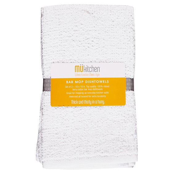 Mei E Bar Mop Set Of 3-16x18 Towels - EA