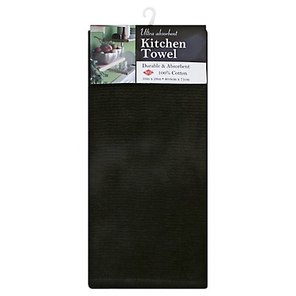 Joh Kitchen Towel Soid Black - 1 EA - Image 1