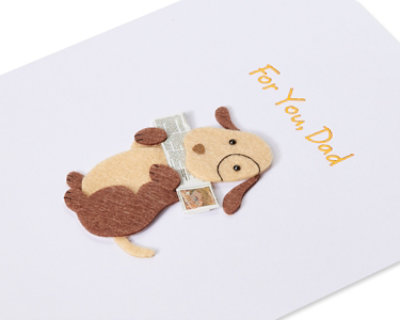 Papyrus Dog Bringing Newspaper Father's Day Card - Each - Image 2