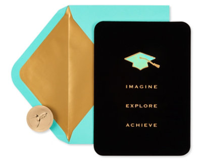 Papyrus Embossed Mortar Board Graduation Card - Each - Image 4
