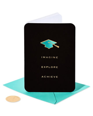 Papyrus Embossed Mortar Board Graduation Card - Each - Image 3