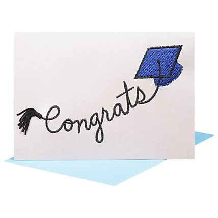Papyrus Embroidered Mortar Board Graduation Card - Each - Image 3