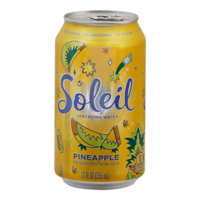 Signature Select Soleil Water Sparkling Pineapple - 12 FZ
