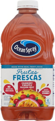 Ocean Spray Frutas Frescas Cranberry Pineapple Passionfruit - 64 Fl. Oz. - Image 2