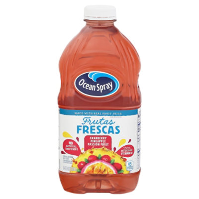 Ocean Spray Frutas Frescas Cranberry Pineapple Passionfruit - 64 Fl. Oz.