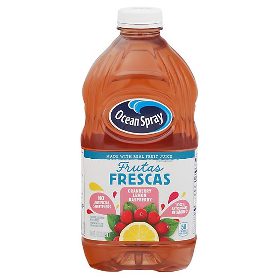 Ocean Spray Frutas Frescas Cranberry Lemon Raspberry - 64 Fl. Oz.