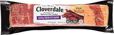 Cloverdale Bacon Applewood Smoked Thick Cut Bacon - 16 OZ - Image 2