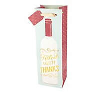 True Marketplace Filled With Thanks Wine Bag - EA