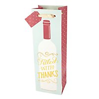 True Marketplace Filled With Thanks Wine Bag - EA - Image 1