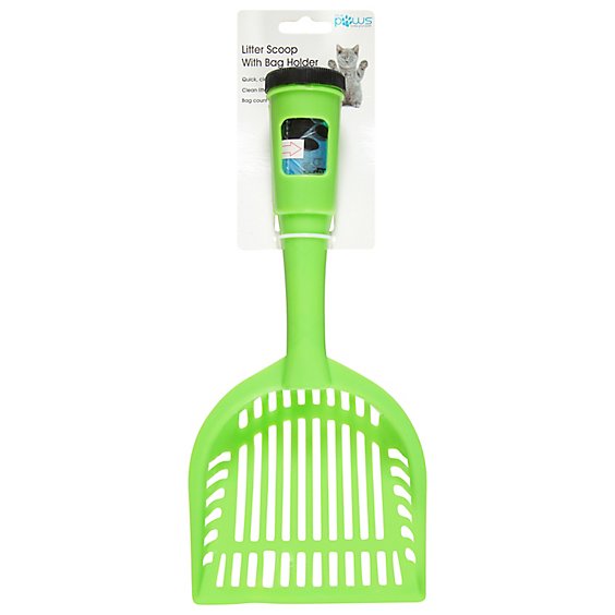 Blue Paws Litter Scoop With Bag Holder - EA