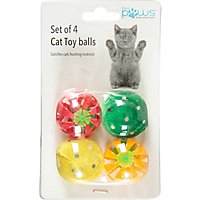 Blue Paws Cat Toy Balls 4pk - EA - Image 2