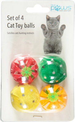 Blue Paws Cat Toy Balls 4pk - EA - Image 2